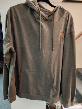 Brownings Men's XL Brown Hooded Pullover Shirt with Subtle Logo